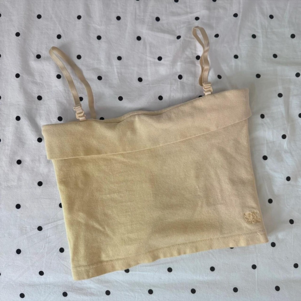Vintage Jordache Baby Yellow Tank and Tube Top